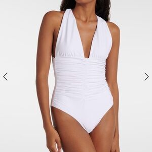 Aerie Classic White One-Piece Swimsuit